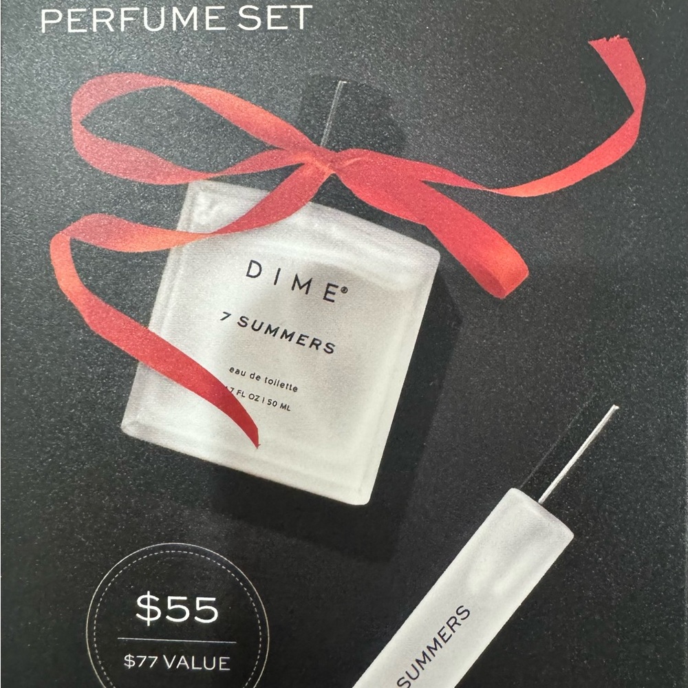 Dime vegan 7 Summers Full size & Travel size in one box! Never opened or used!